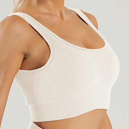 Seamless High-Stretch Sports Bra and Yoga Set