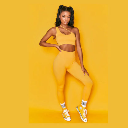 High Elastic Sleeveless Yoga Fitness Suit for Women