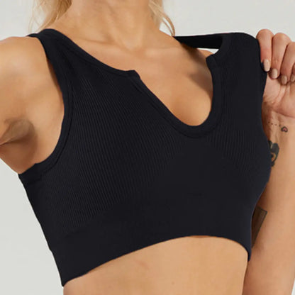 Seamless High-Stretch Sports Bra and Yoga Set