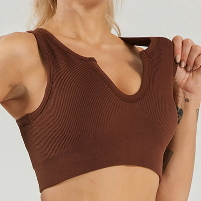 Seamless High-Stretch Sports Bra and Yoga Set