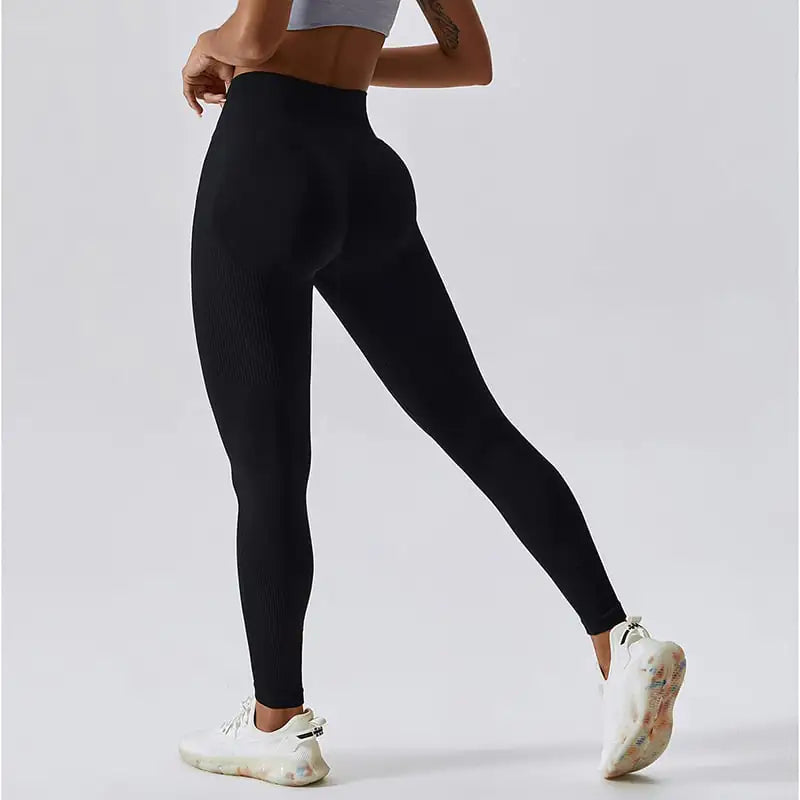 Seamless High Waist Peach Yoga Leggings